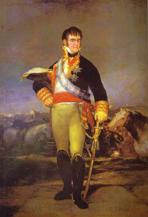 Francisco Jose de Goya Portrait of Ferdinand Spain oil painting art
